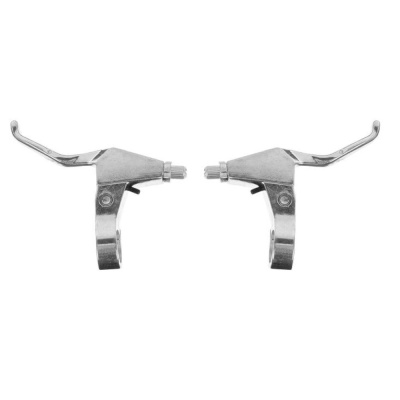 Ручки торм. под 2-3 пальца алюм. серебристые