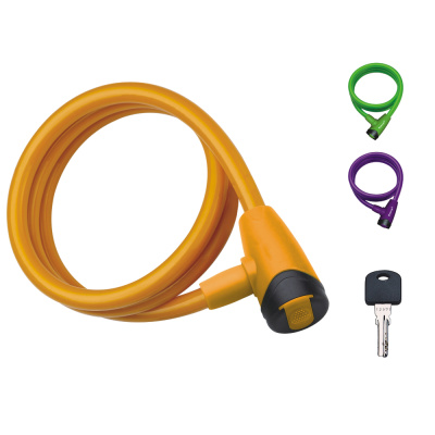 Замок тросовый 12х1000мм с ключом и держ.