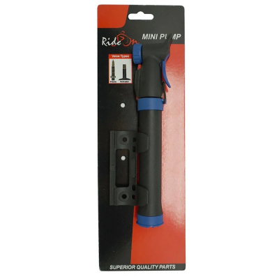 Насос S293-A, пластик, 28х220мм, Schrader/Presta,с 2-мя иглами,в торг.уп.