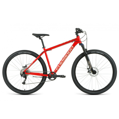 Велосипед FORWARD BURAN 29 2.0 DISC (29" 9 ск. рост. 19") 2020-2021, красный/бежевый, RBKW1M399003