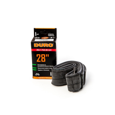 Велокамера DURO 28" (В КОРОБКЕ) 28х1.75 (40-622) A/V (СТАНДАРТ)