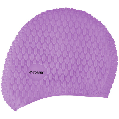Шапочка для плав. TORRES Bobbles, SW-12204VL, сиреневый, силикон