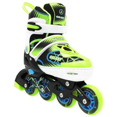 Раздвижные роликовые коньки Galaxy Green M(35-38)