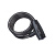 Замок велосипедный с защитой от влаги 15*1800мм, черный тросик. инд.уп. Vinca Sport