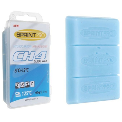 Мазь скольжения в (парафин) SPRINT PRO серия CH 60гр (CH4, -5 -12С, blue)