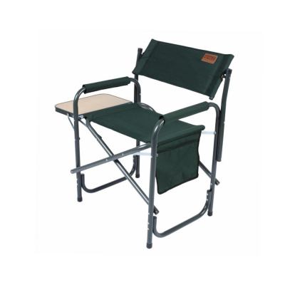 Кресло Camping World Mister с боковым откидным столиком, цвет зеленый,  нагрузка 130кг, вес 3,75)