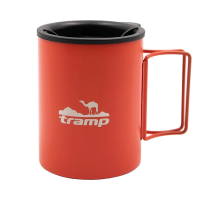 Термокружка со складными ручками и поилкой TRC-137.17 (терракотовый) Tramp