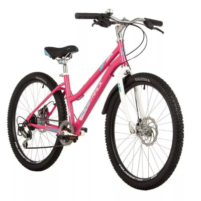 Велосипед NOVATRACK 24" JENNY сталь 14'', розовый, 6 скор. TY21/TS-38/SG-6S, диск.торм STG
