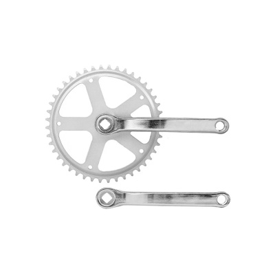 Шатун модель HDL-S140 1/2"*1/8" 44Т 165мм односкоростные хромир.