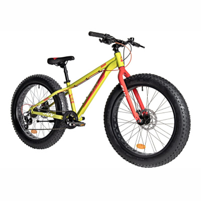Велосипед NOVATRACK FATBIKE 24" SUV алюм.рама 13, зеленый, 7-скор, TY200/TS38, диск.торм.STG