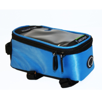 Сумка на раму увеличенная, отделение для телефона, 195*100*100мм, синяя