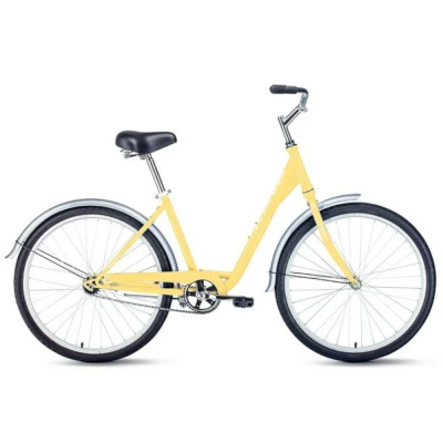 Велосипед FORWARD GRACE 26 1.0 (26" 1 ск. рост. 17") 2022, бежевый, IBK22FW26694