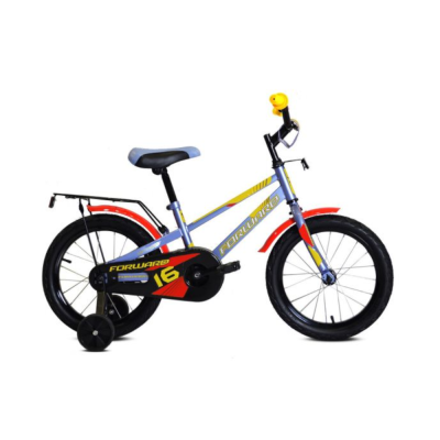 Велосипед FORWARD METEOR 14 (14'' 1ск.) серо-голубой /красный