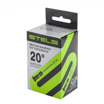 Велокамера 20"x1.95"/2.125" автовентиль CHAOYANG/STELS, в инд. упаковке