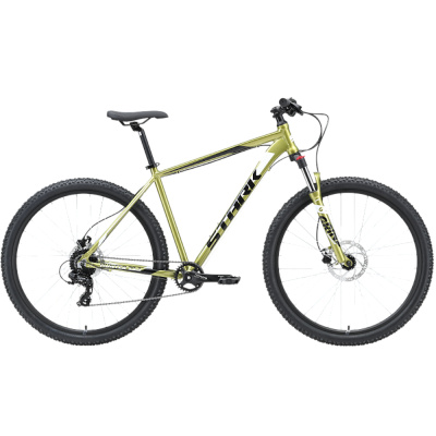 Велосипед Stark'23 Hunter 29.3 HD зеленый/черный/белый 18"