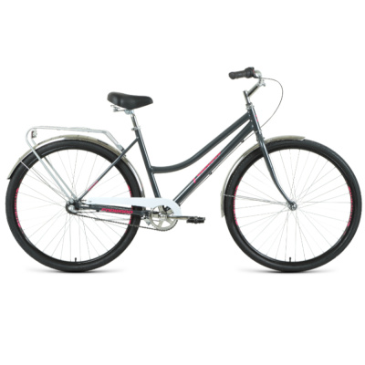 Велосипед FORWARD TALICA 28 3.0 (28" 3 ск. рост. 19") 2020-2021, темно-серый/розовый, RBKW1C183006