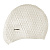 Шапочка для плав. TORRES Bobbles, SW-12204WH, белый, силикон