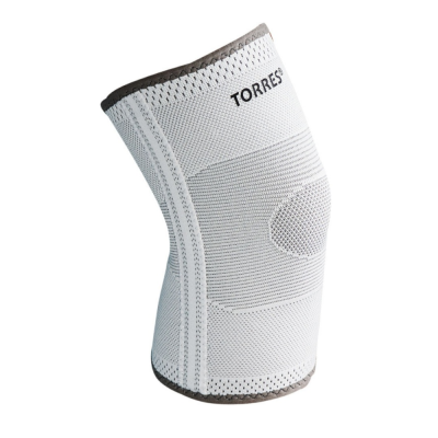 Суппорт колена TORRES, PRL11010L, с боковыми вставками, р.L, нейлон, серый