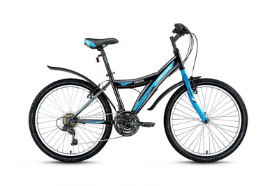 Велосипед FORWARD DAKOTA 26 2,0 (26" 18ск )черный/голубой