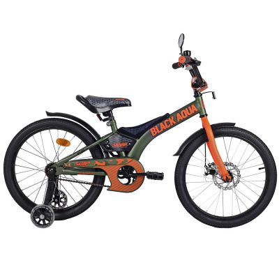 Велосипед Black Aqua Sharp 18"; 1s (хаки-оранжевый)