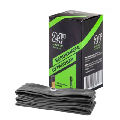 Велокамера 24"x1.95"/2.125" автовентиль CHAOYANG/STELS, в инд. упаковке