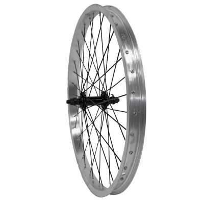 Колесо 28" переднее, одинарный алю. обод, гайки, V-brake