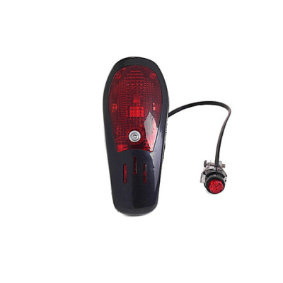Сигнал велосипедный, 8 звуков, 7 светодиодов, черно-красный