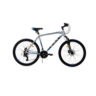 Велосипед 27.5" STELS Navigator-700 D (17.5" серебристый/синий)