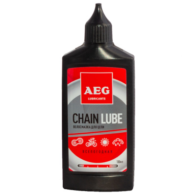 Велосмазка для цепи Всепогодная 100мл AEG
