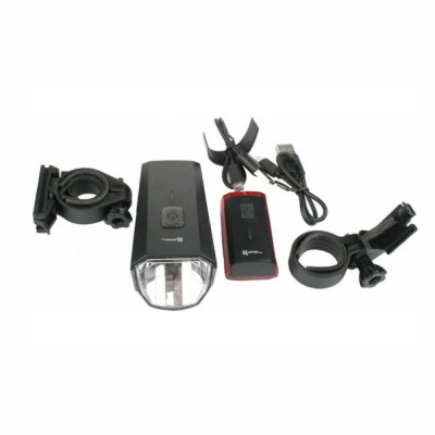 Фара комплект (передн. и задн.), micro USB, LiPo 3,7 V/ 1700/480 mAh, KLONK, 11950