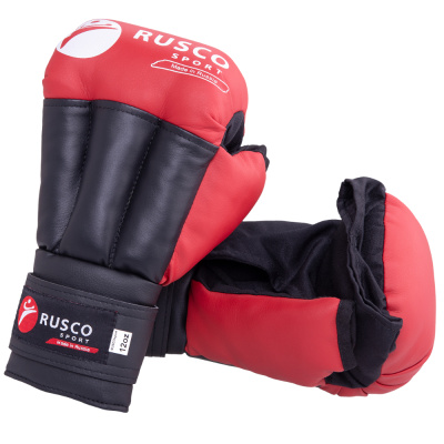 Перчатки для рукопашного боя Rusco, к/з, красный (8)
