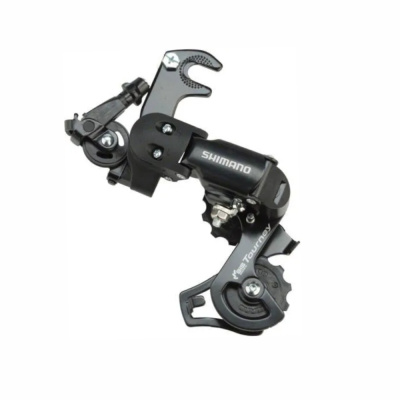 Переключатель задний, SHIMANO, TOURNEY FT, RD-FT35A, 6/7 ск, под петух, SS, подвод - прямой, черный,