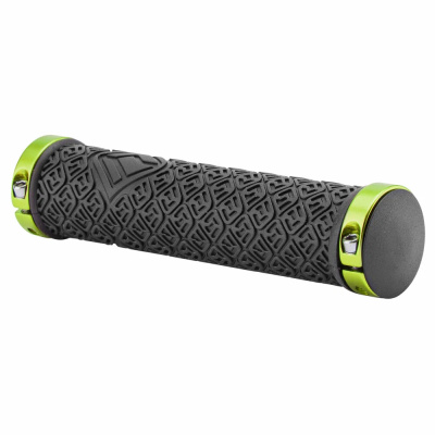 Грипсы XH-G116ВL,135 mm (Черный-зеленый/150223)