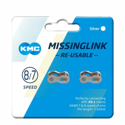 Замок цепи KMC CL571R-NP для 6,7,8 ск (2шт на блистере) Х95166