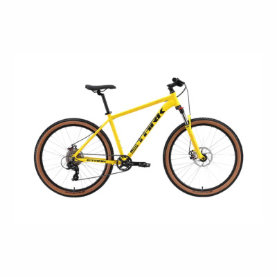 Велосипед Stark'24 Hunter 27.2 D желтый/темно-серый 16"