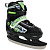 Раздвижные коньки Player Green (с мехом) (L (37-40))