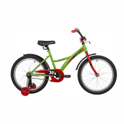 Велосипед NOVATRACK 20" STRIKE зеленый, тормоз нож, крылья корот, защита А-тип