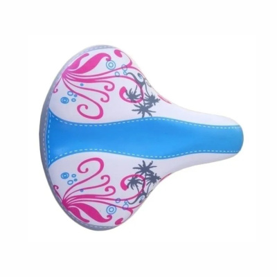 Седло AZ-1304-1 250x220мм с пружинами, чёрные рельсы,женское