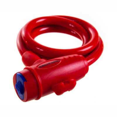 Замок велосипедный тросовый (60,10) АВАНГАРД ВС-Т10 (1000 мм) ТЕХНО КОРАЛЛ 