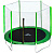 Батут DFC Trampoline Fitness 12 ft наружн. сетка, св. зел. (366см) (два короба)