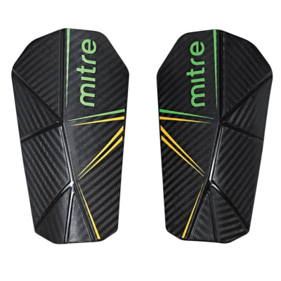 Щитки футб. "MITRE Delta Slip" арт.S80005BGY, р. L,без голеностопа, пластик, подк.из ЭВА, черный