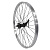 Колесо 28" заднее, одинарный алю. обод, гайки, ножной тормоз