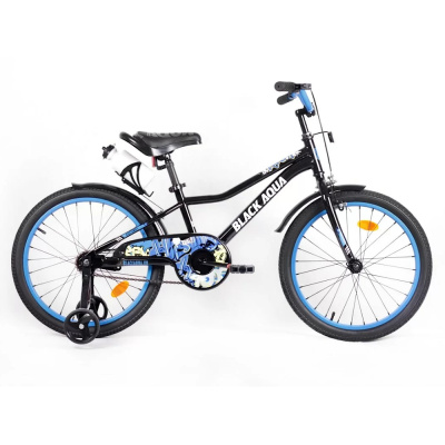 Велосипед BlackAqua Rainer 20", 6 ск (черный-синий)