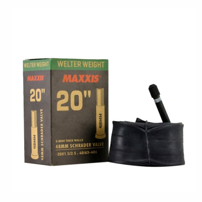 Велокамера Maxxis 2023 Welter Weight 20X1.5/2.5 40/63-406 LSV48 Авто ниппель 0.8mm (б/р)