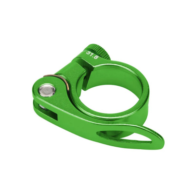 Зажим подседельной трубы BLF-Z1 31,8 мм эксцентрик алюминиевый зелёный, арт. 180015