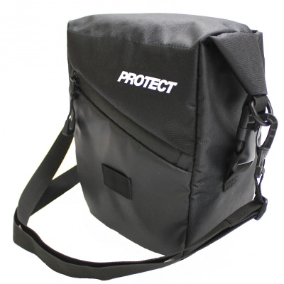 Сумка на руль, велосипед / самокат, р-р 20х22,5х10,5 см, цвет черный, PROTECT™ 555-601
