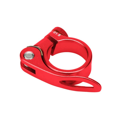 Зажим подседельной трубы BLF-Z1 31,8 мм эксцентрик алюминиевый красный, арт. 180013