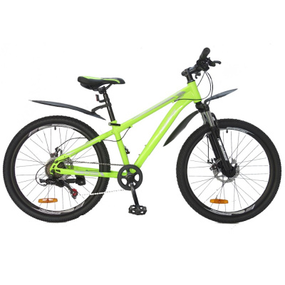 Велосипед 24" Nameless S4300D, Зеленый неон/серый